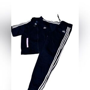 & Other Stories Black Joggers with White Stripes